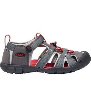 Kids SEACAMP II CNX keen gray and red sandals